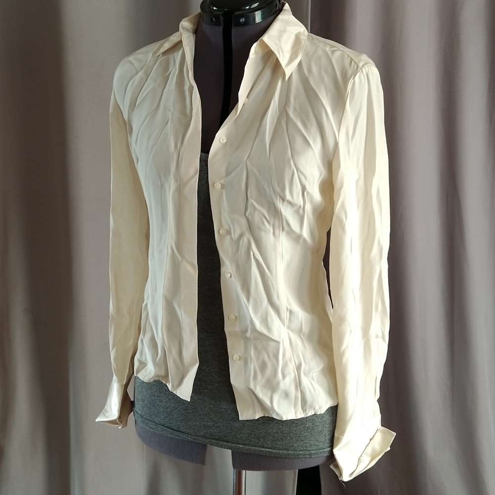 100% silk Ann Taylor LOFT  Button up blouse